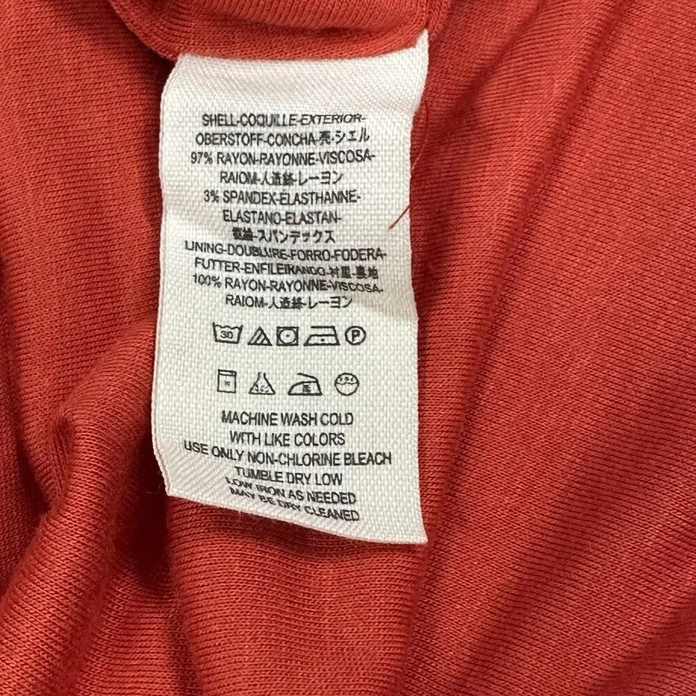 Free People Size Small Red Orange Kitty Kat Back Cut Out High Neck A-line Dress - Picture 11 of 13
